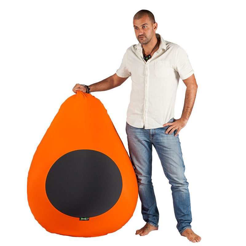 X-Drop Indoor Sitzsack orange